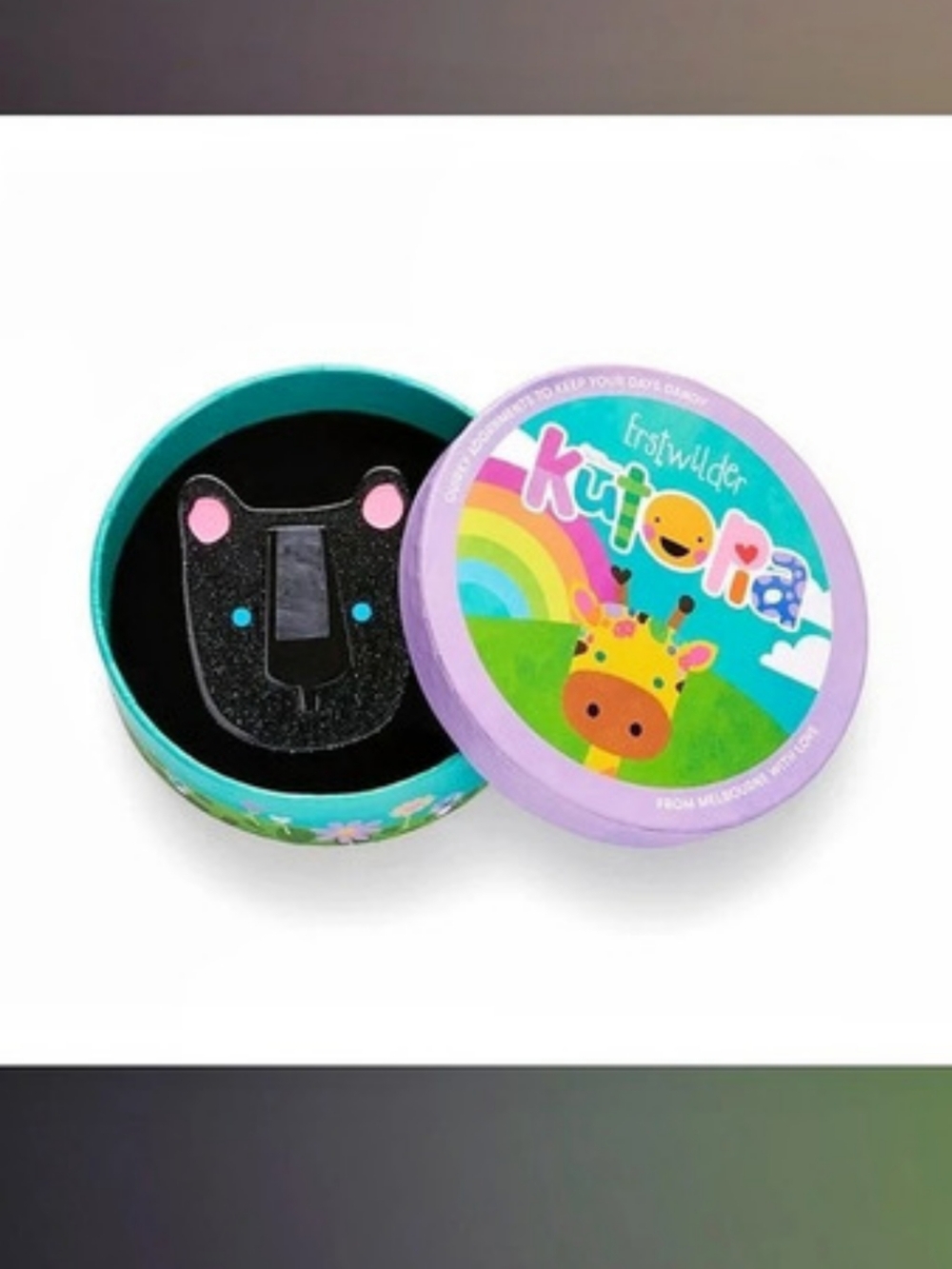 Erstwilder Paddy The Panther Brooch / Kasey Rainbow Collaboration Black & Pink
